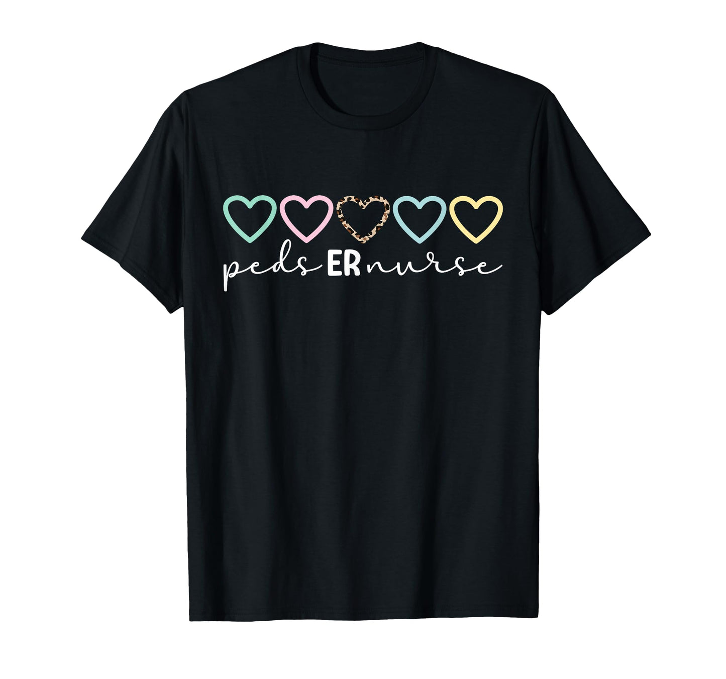 Peds ER Nurse Hearts Pediatric Emergency Nurse T-Shirt