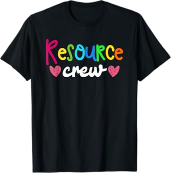 Resource Crew Special Education Teacher Special Ed Gift T-Shirt for Men Women