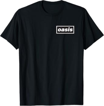 Oasis โ Pocket Hit Logo Black T-Shirt