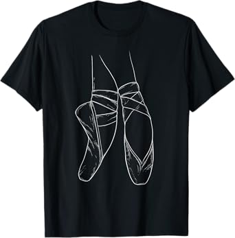 Toe Dancing - Female Ballet Dancer Ballerina Pointe Barre T-Shirt