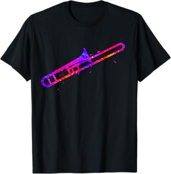Trombone Brass Instrument Trombonist Jazz Music T-Shirt