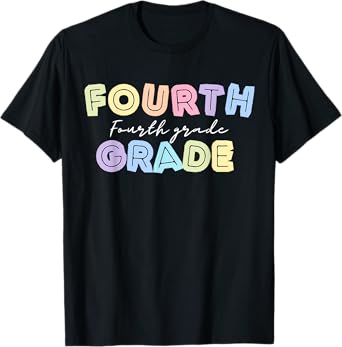 First day Teachers Welcome back to School Team 4th grade Men Women Kids T-Shirt