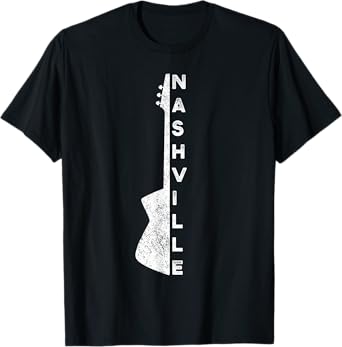 Nashville Guitar Country Music Lovers Gifts For Fathers Day T-Shirt