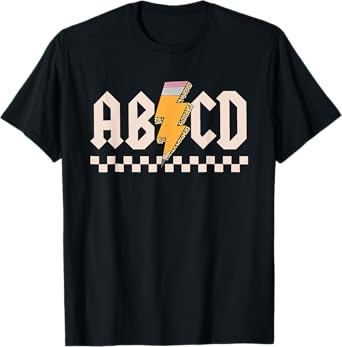 ABCD Back In Class First Day Back To School Teacher Student T-Shirt
