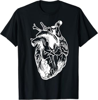 Funny Vintage Cardiology Heart Anatomy | Cool Doctor Gift T-Shirt