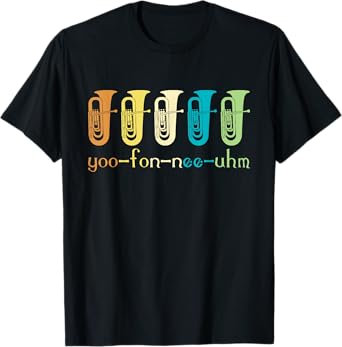 Retro Euphonium Player Euphoniumist Brass Horn Marching Band T-Shirt