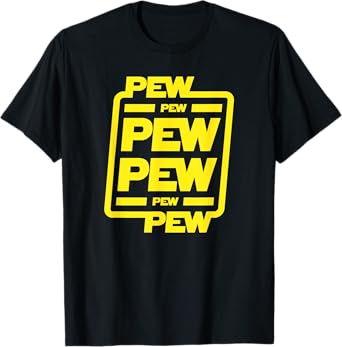 Pew pew pew | Funny nerdy science fiction T-Shirt