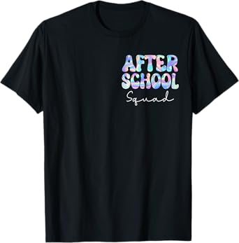 After School Squad Groovy Back to School Cute Teachers Women T-Shirt
