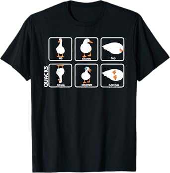 funny physics pun duck teacher science math Men Women T-Shirt