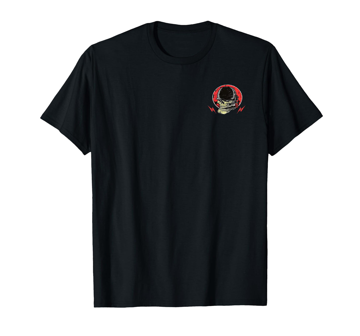 2 Side I Do What My Wife's Want Funny Skull Husband Military T-Shirt