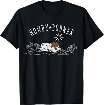Howdy Isopod Cowboy Western Rodeo Entomologist Bug Lover T-Shirt