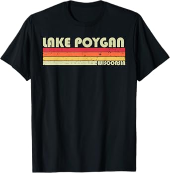 LAKE POYGAN WISCONSIN Funny Fishing Camping Summer Gift T-Shirt for Men Women Kids