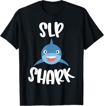 Pediatric Speech Therapy Cute SLP Shark Therapist T-Shirt