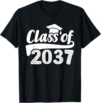 Grow with me class of 2037 graduation preschool T-Shirt