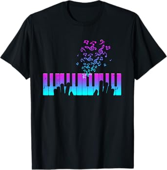 Piano player gift hands piano keyboard musician T-Shirt