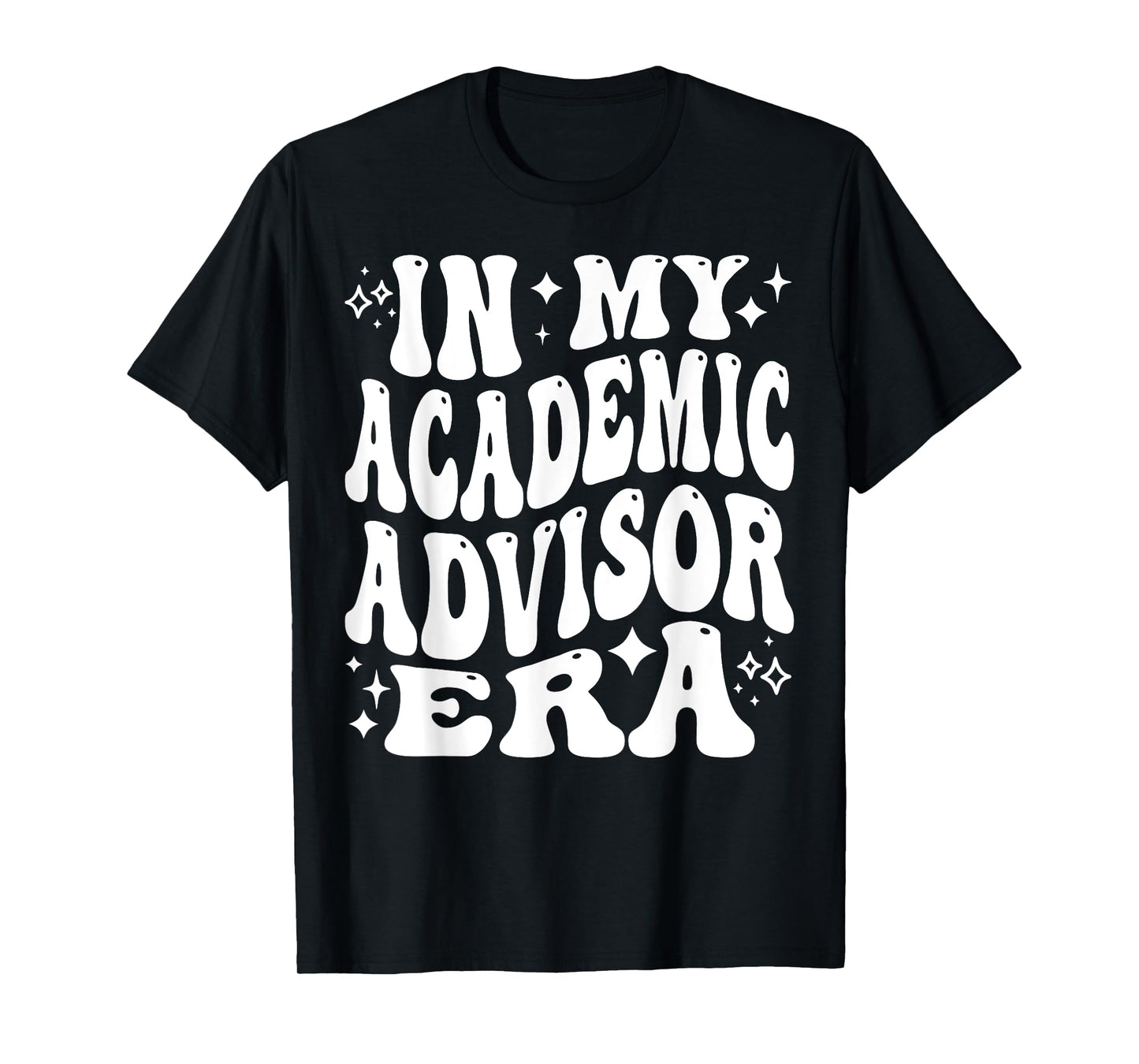 Addictive Designs School Merch In My Academic Advisor Era, College Student Advisor T-Shirt, Small, Black