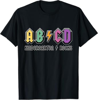 ABCD Kindergarten Rocks, Teachers, Kinder, Cute, Funny Men Women Kids T-Shirt