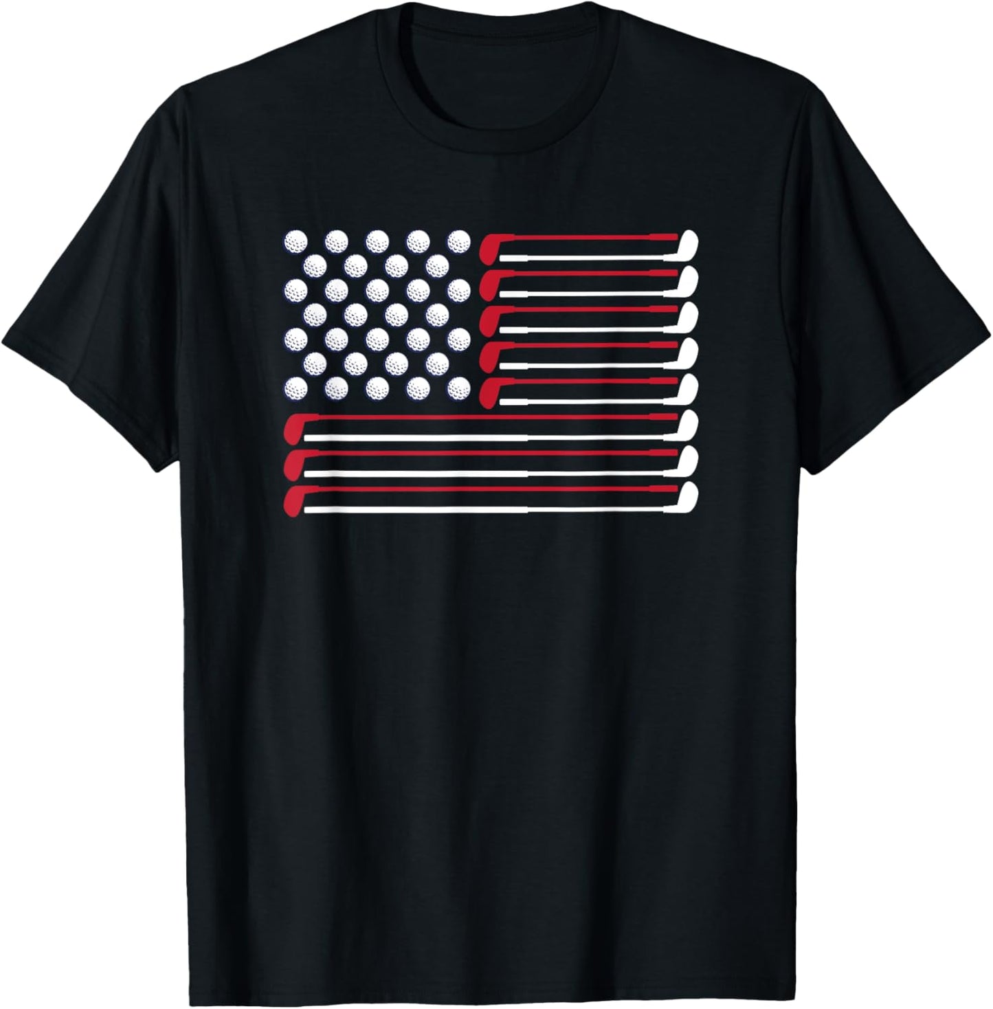 Golf American Flag Golf Player Lover Golfing Golfer T-Shirt