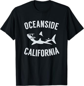 Oceanside California T Shirt Shark CA Souvenirs T-Shirt