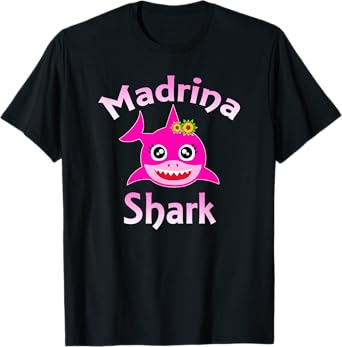 Madrina Shark Funny Spanish Godmother T-Shirt