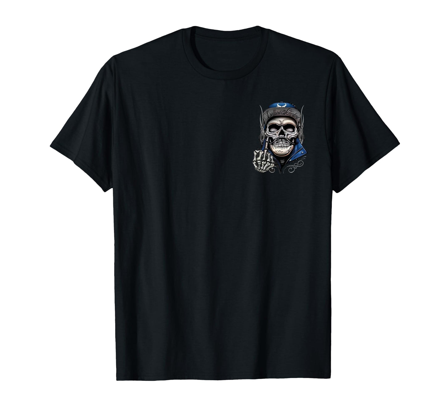 (2 Sided) Fun Fact I Don't Care Funny Skull Skeleton T-Shirt