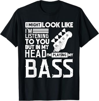 Bass Player Shirt Men Gift for Bass Guitar Player Bassist T-Shirt