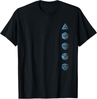 Platonic solids mathematics geometry symbol polyhedron T-Shirt