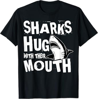 Great White Shark Hug Largest Predator Ocean Biologists T-Shirt