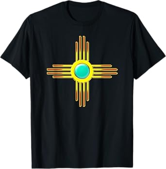 Zia Symbol New Mexico State Flag Banner Sun First Nation T-Shirt