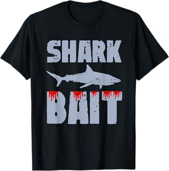 shark bait funny beach vacation summer shark lover Men Women T-Shirt