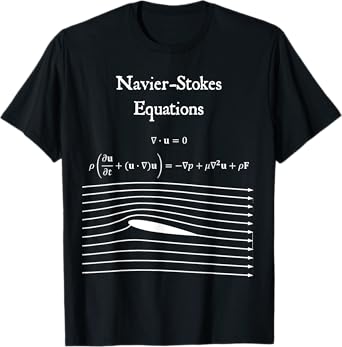 Navier Stokes Equation Physics Math Teacher Nerdy Gift T-Shirt for Men Women Kids