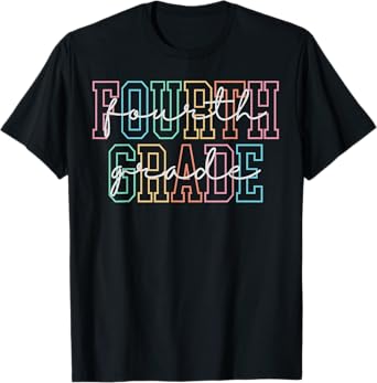 Fourth Grade Back to School 4th Grade Teacher Boys Girls Kid T-Shirt