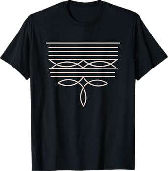 western boot stitch T-Shirt