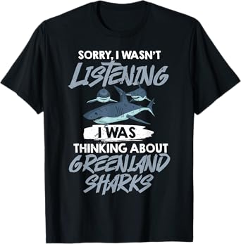 Greenland Shark Animal Tooth Funny Ocean T-Shirt