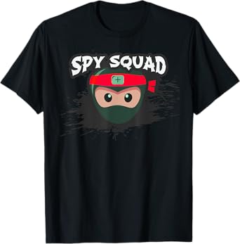 SPY SQUAD Kids Covert Operation Ninja Crew Funny Birthday T-Shirt