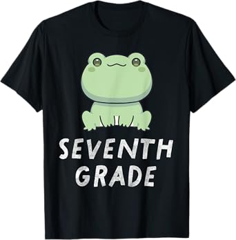 7th Grade Frog Back To School Student Teacher T-Shirt