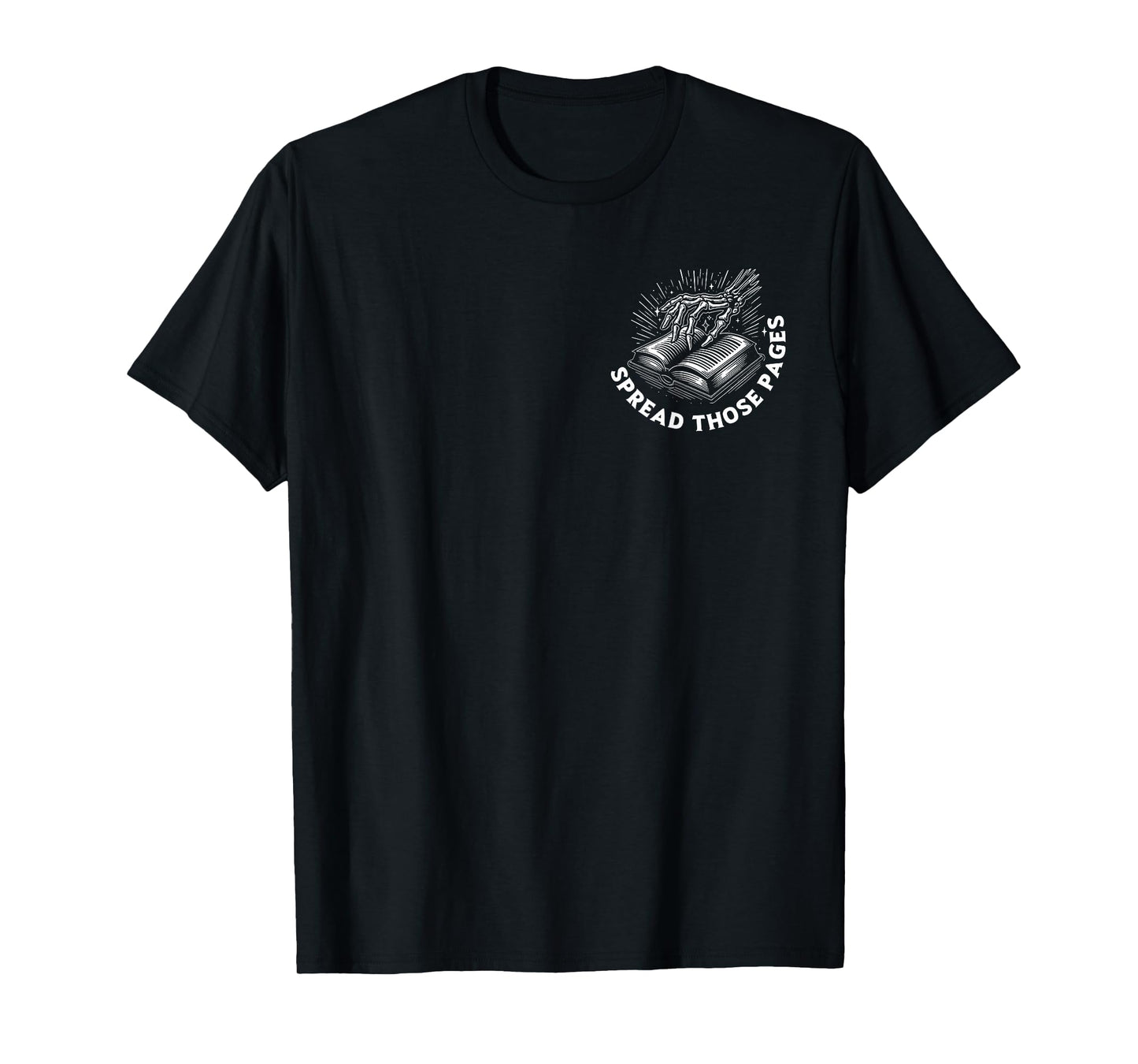 (2 Sides) I Look Better Bent Over A Book Funny Skeleton T-Shirt