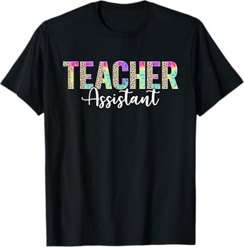 Teacher Assistant Appreciation Back To School Leopard T-Shirt