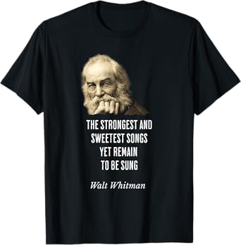 Walt Whitman Quote Vintage Poet for Individualism & Optimism T-Shirt