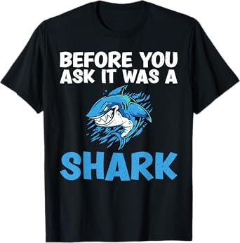 Before you ask it was a Shark funny Amputee T-Shirt