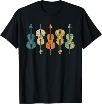 Retro Vintage Cello Player Cellist Musician Classical Music T-Shirt