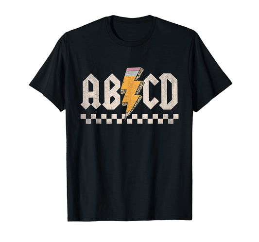 ABCD Back In Class First Day Back To School Teacher Student T-Shirt