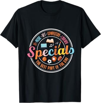 Special Teacher Music Art Library Physical Education T-Shirt