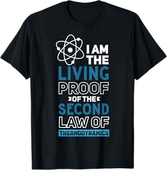 Quantum Physics Pun Tshirt Second Law Thermodynamics T-Shirt