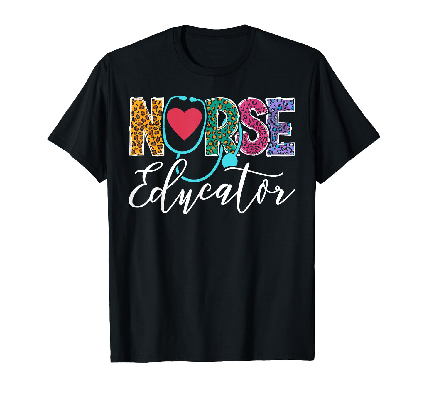 Cute Nurse Educator Leopard T-Shirt