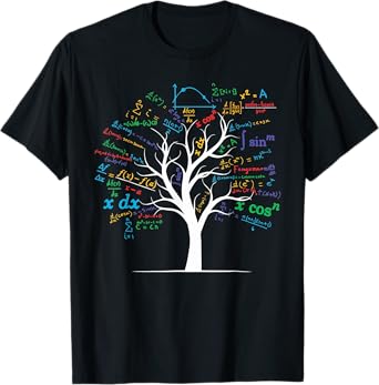 Funny AP Calculus Algebra Tree Math Teacher Nerd Geek T-Shirt