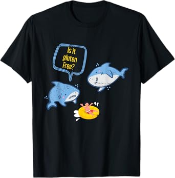 Funny Shark Is It Gluten Free T-Shirt