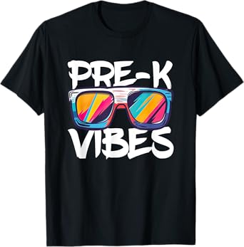 Pre-K Vibes Shirt Back To School PreK Boy Girl Teacher T-Shirt