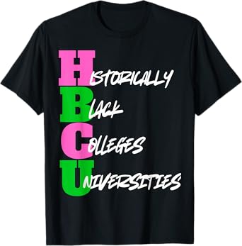 HBCU Pink And Green Historically Black College University T-Shirt