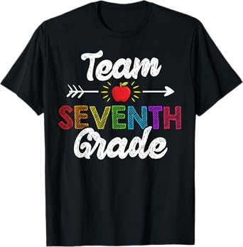 Team Seventh Grade Teacher Student Funny Back To School Gift T-Shirt for Men Women Girls Kids